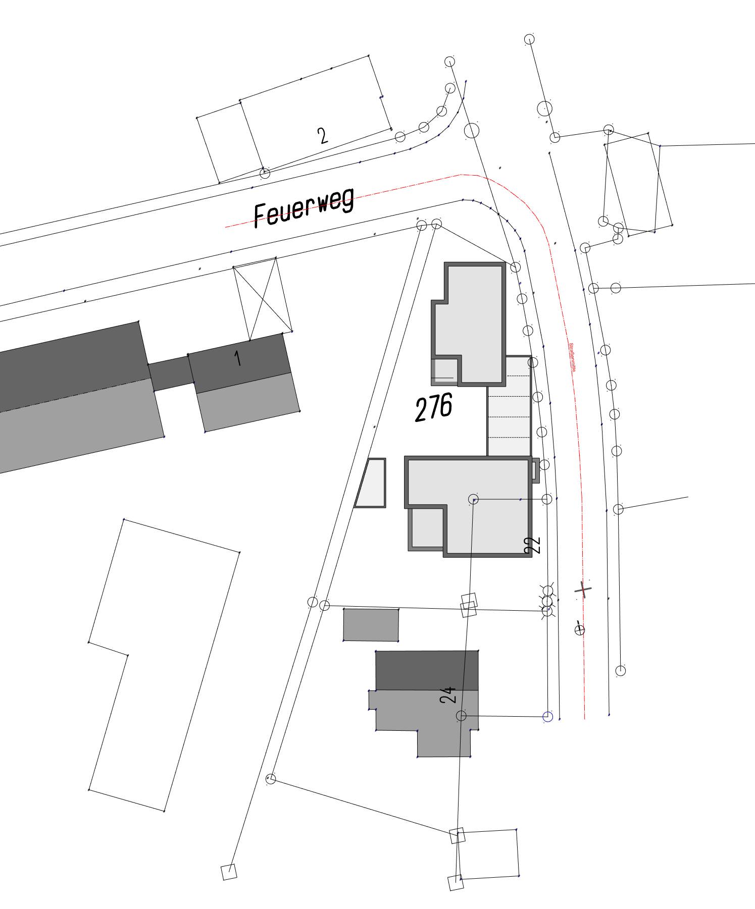 Lageplan Mehrfamilienhaus Mühlweg Altdorf