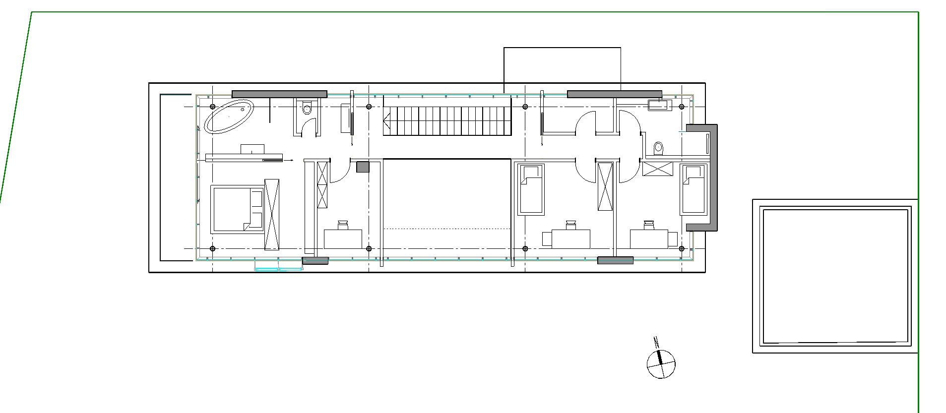 Meistervilla Weiherhaus Grundriss OG