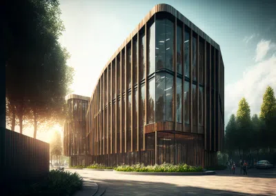 Bürogebäude Perspektive