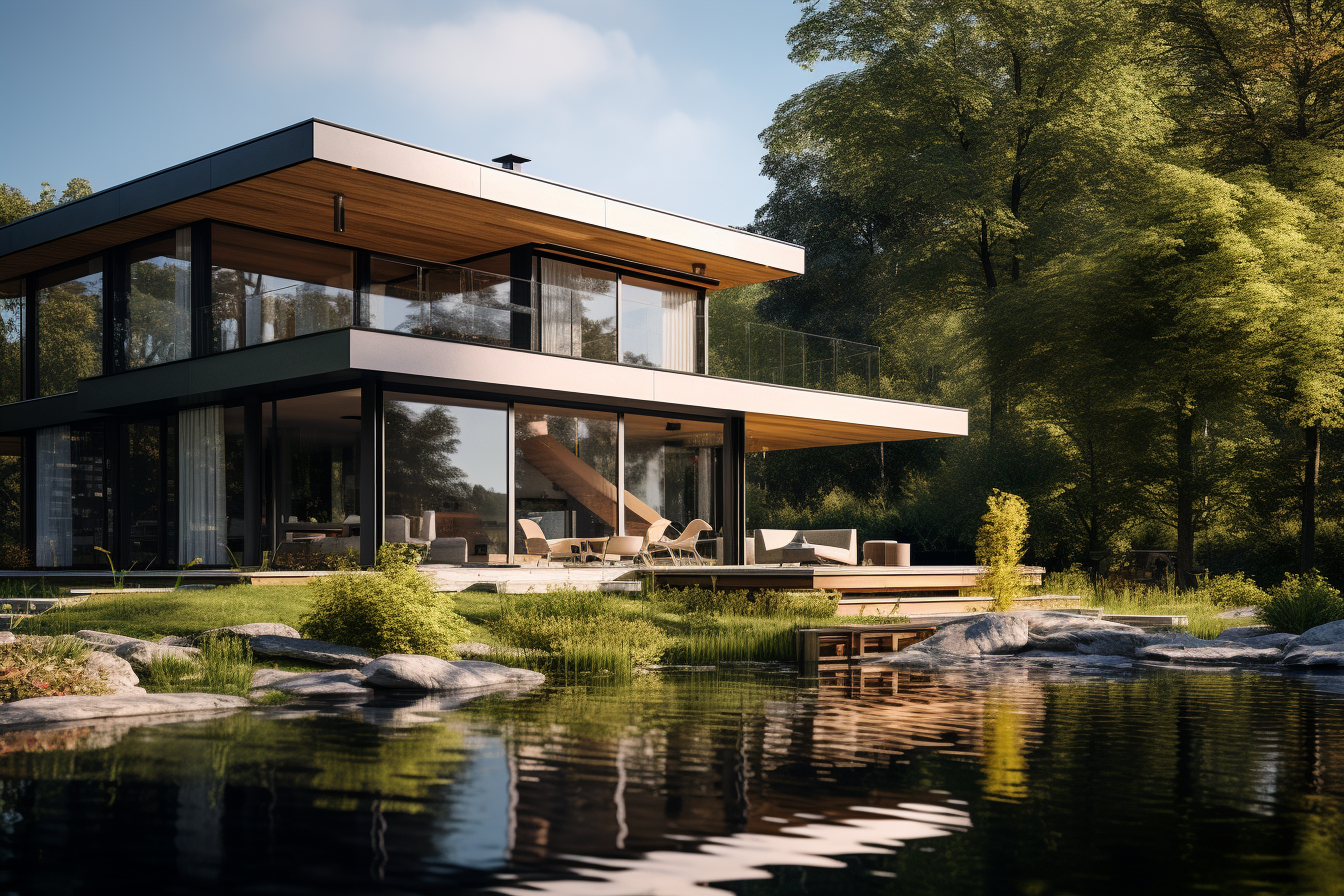Meistervilla Weiherhaus – Visualisierung Eingang