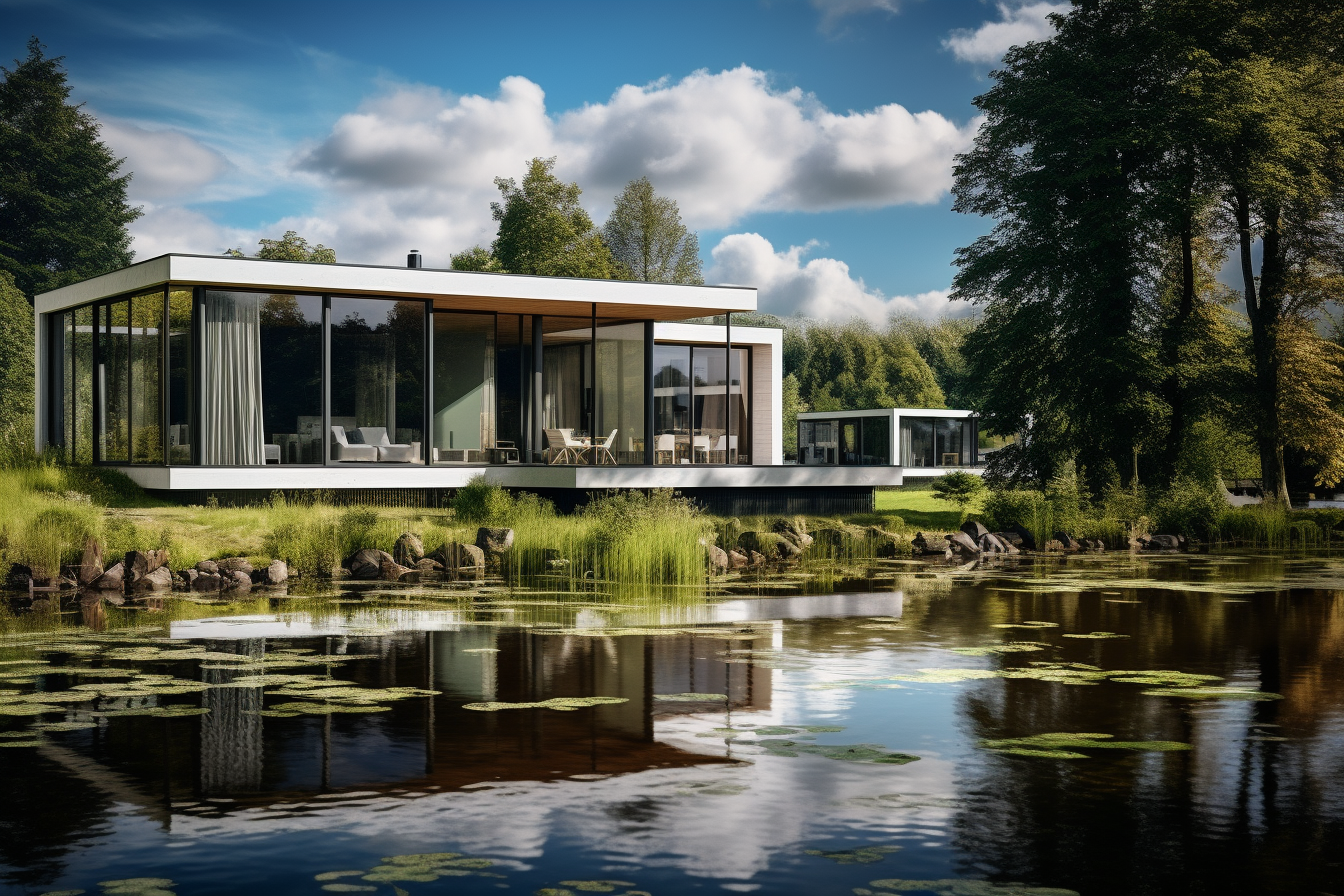 Meistervilla Weiherhaus – Visualisierung Terrasse