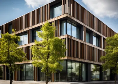 Bürogebäude in Holzbauweise