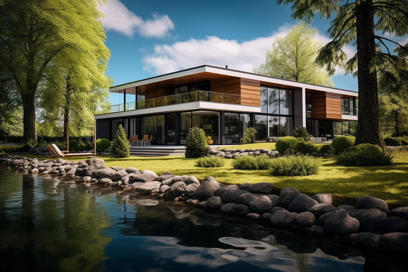 Einfamilienhaus Neubau N&uuml;rnberg Rendering