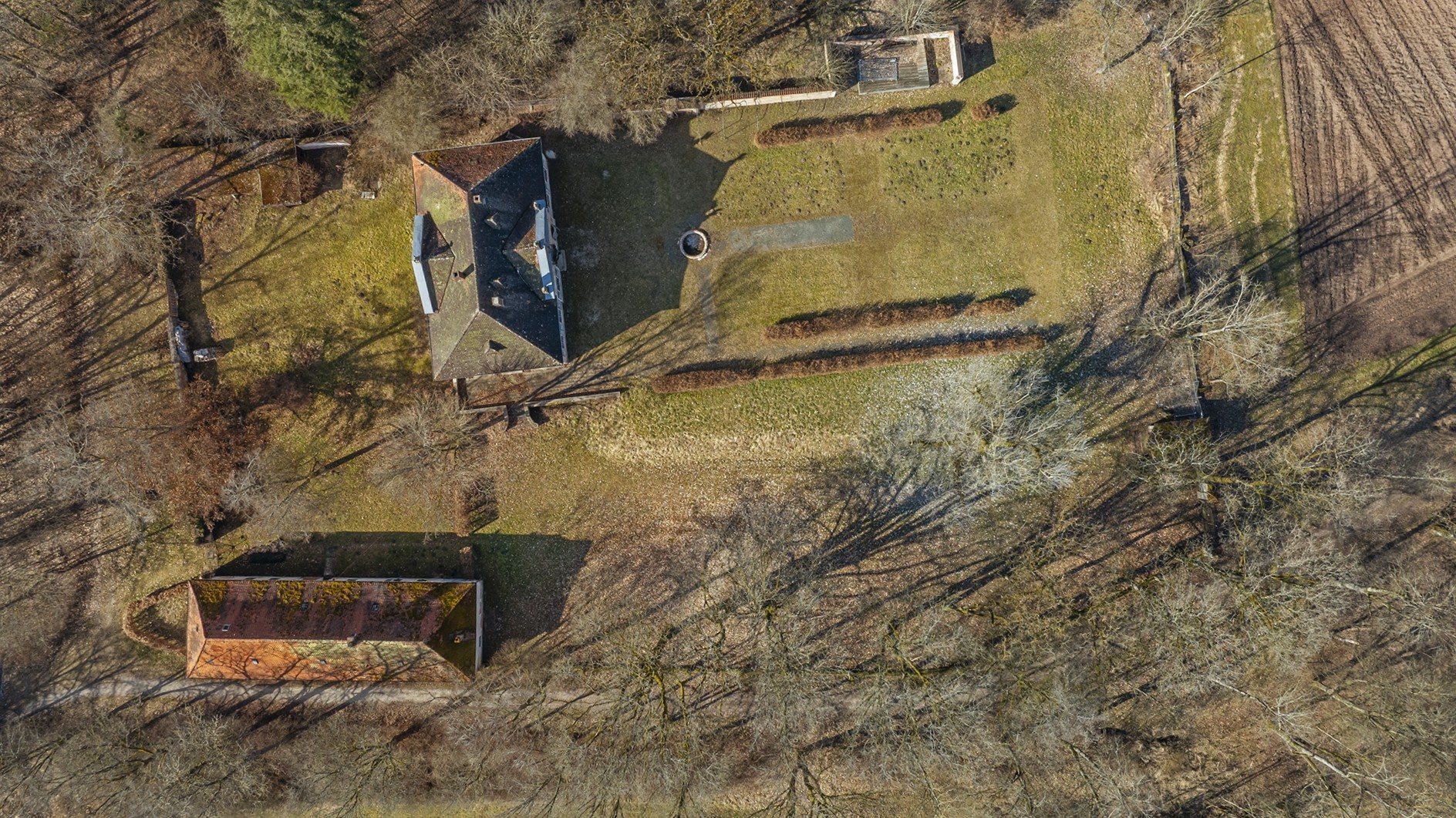 Luftbild des Appelhofs in Allersberg &ndash; historischer Bestand
