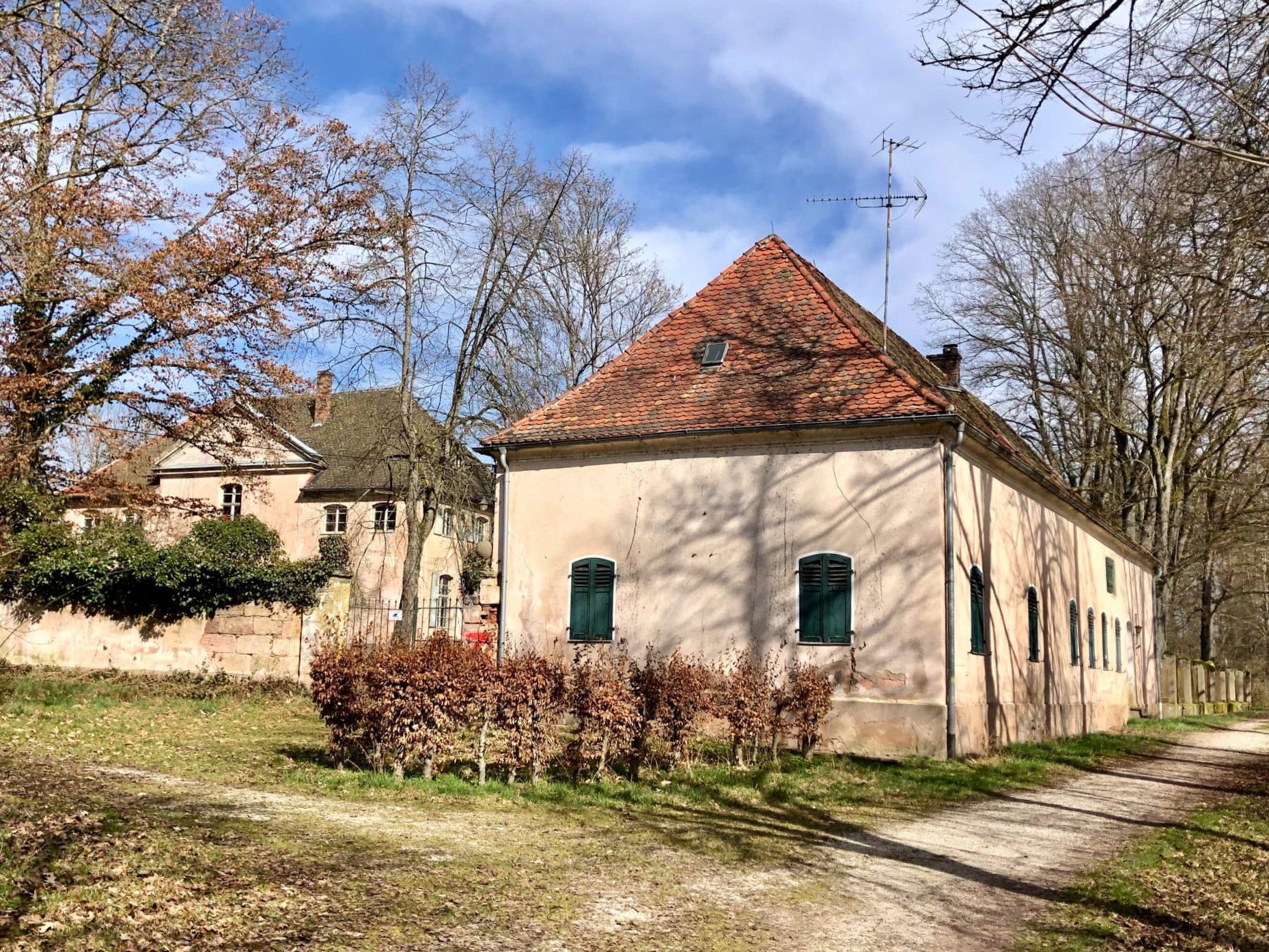 Historische Orangerie am Appelhof vor der Sanierung
