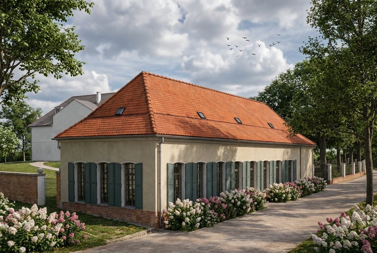 Visualisierung Orangerie Appelhof mit wieder ge&ouml;ffneten Fenstern