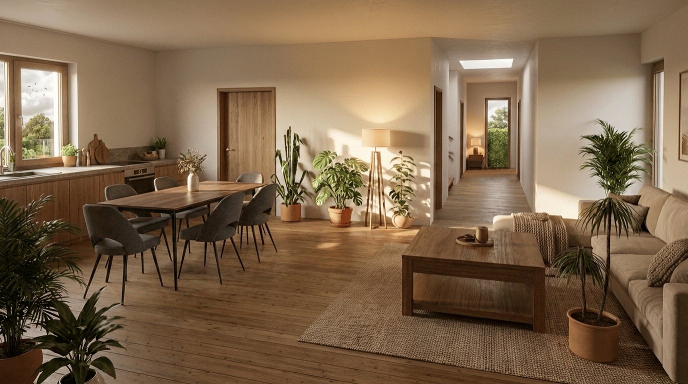 Visualisierung Penthouse-Wohnung im Mehrfamilienhaus am Schwarzachhang